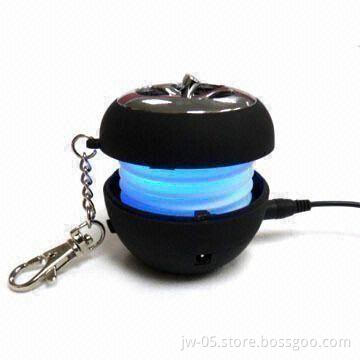 Mini Speaker with Colorful Lights and Rechargeable Li-ion Battery